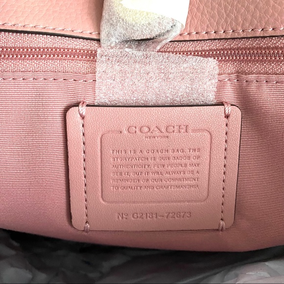 NWT authentic COACH leather tote wine - Picture 6 of 9